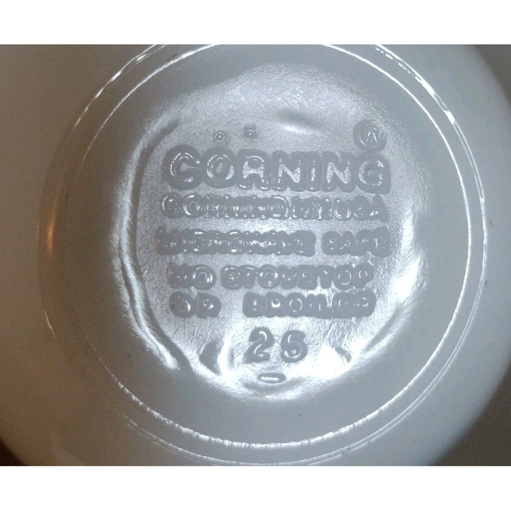 4‎ Vintage Corelle Corning Pyrex Gray Floral Ribbon Bouquet Coffee Mug Tea  4 - Picture 7 of 7